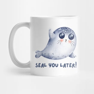 Seal You Later Cute Kawaii Funny Ocean Animal Pun Mug